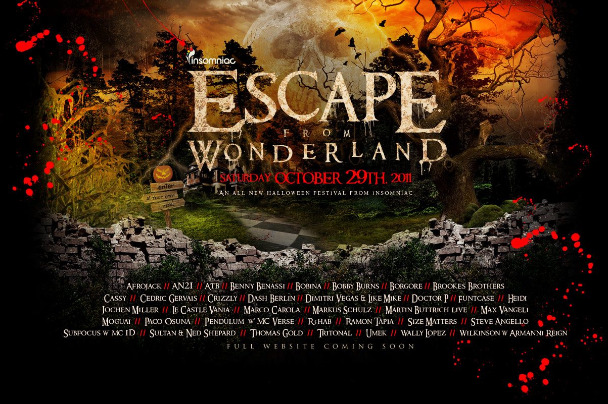 Escape From Wonderland Lineup Announced mxdwn Music