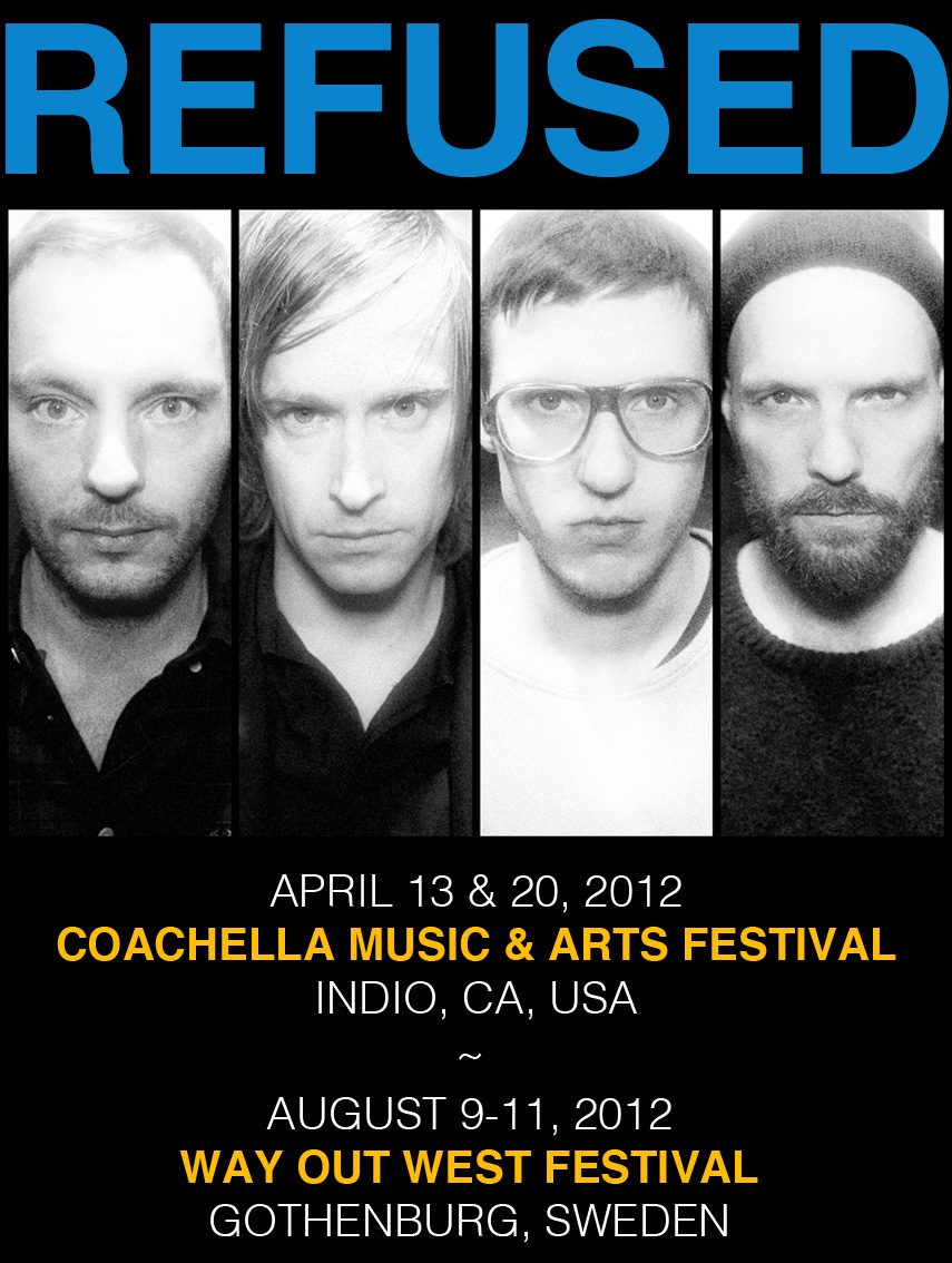 Refused Reunite For 2012 Tour Dates Including Appearances At Fyf And 