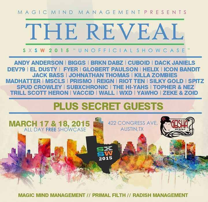 The Reveal SXSW 2015 Unofficial Showcase Announced
