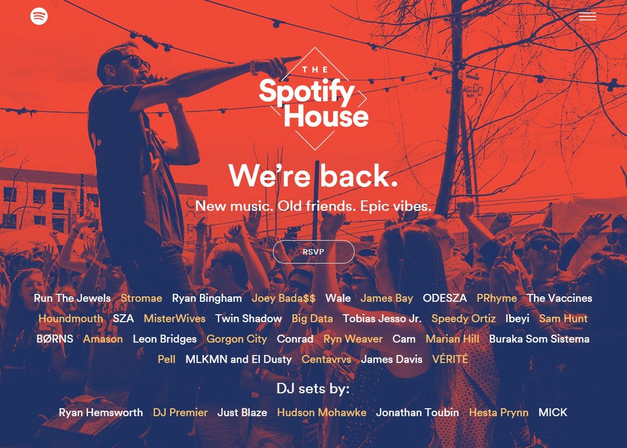 The Spotify House SXSW 2015 Day Parties Announced