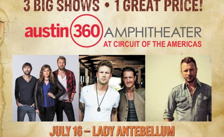 Country Megaticket: Lady Antebellum, Florida Georiga Line, and Dierks Bentley @ Austin360 Amphitheater