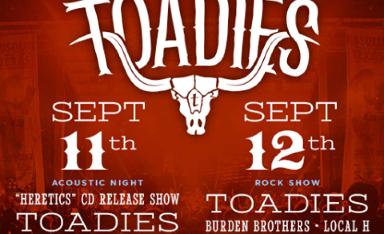 Dia De Los Toadies Fest 2015 Lineup Announced Featuring Acoustic Toadies, Local H And Burden Brothers