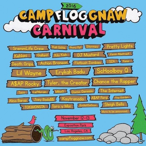 Flog Gnaw 2016 Line Up