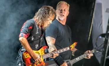Metallica’s Kirk Hammett and James Hetfield Perform National Anthem at Eighth Annual Metallica Night