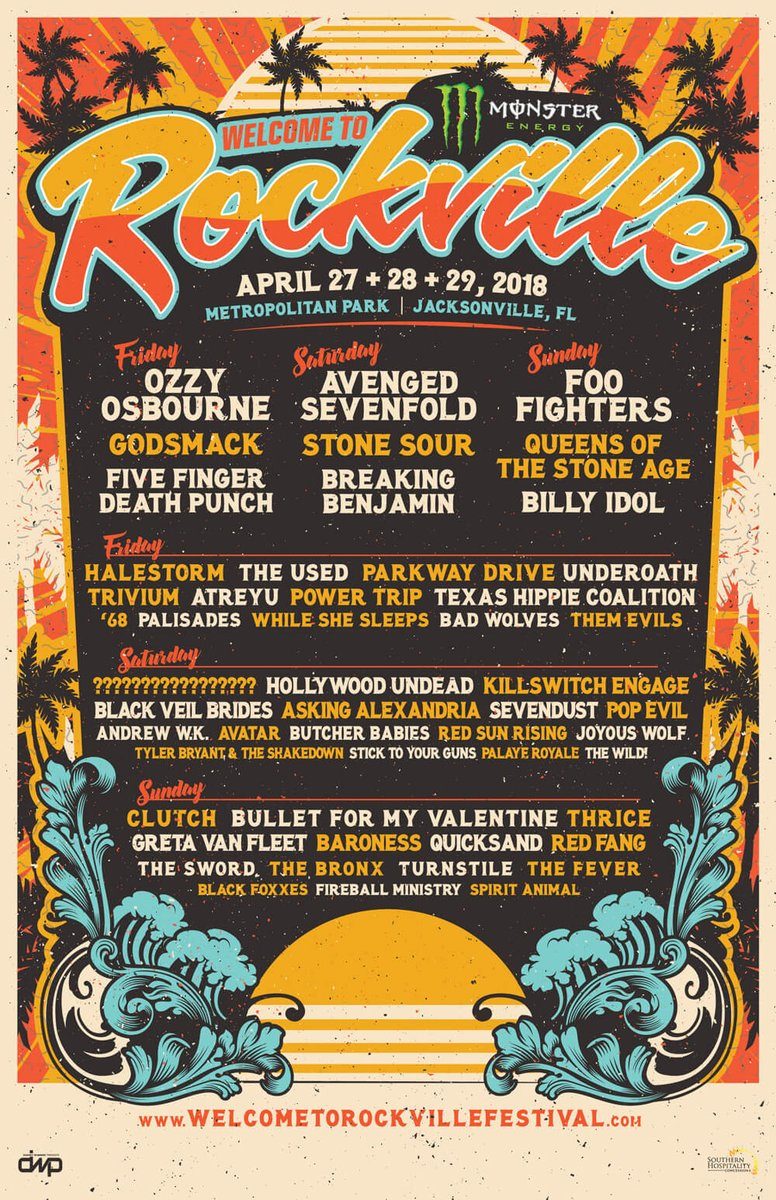 Welcome to Rockville Festival Flyer