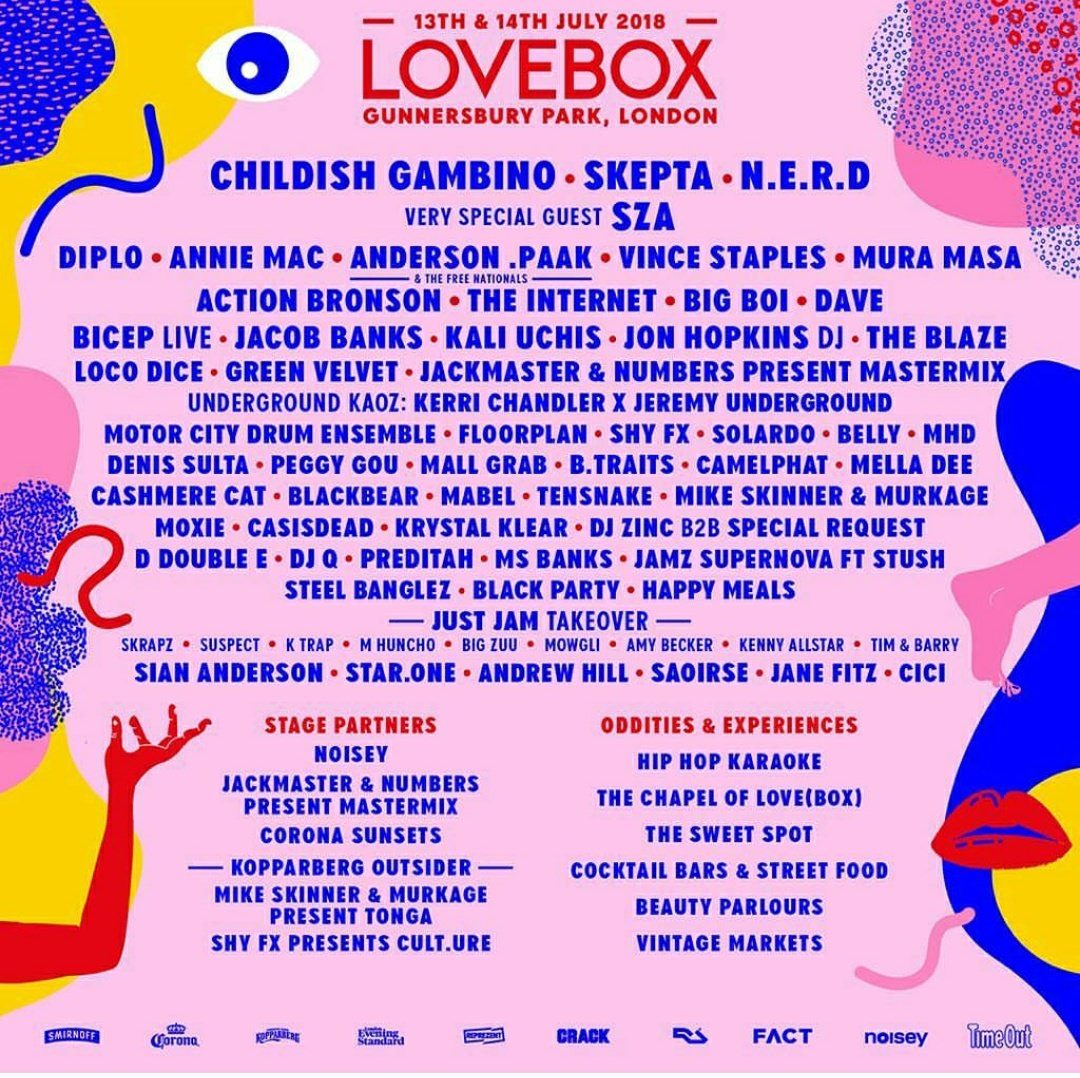 Lovebox Festival Announces 2018 Lineup Featuring Big Boi, Childish ...