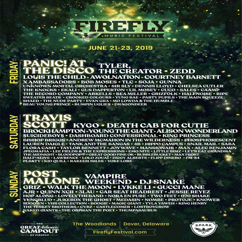 Firefly Festival Announces 2019 Lineup Featuring Vampire Weekend ...