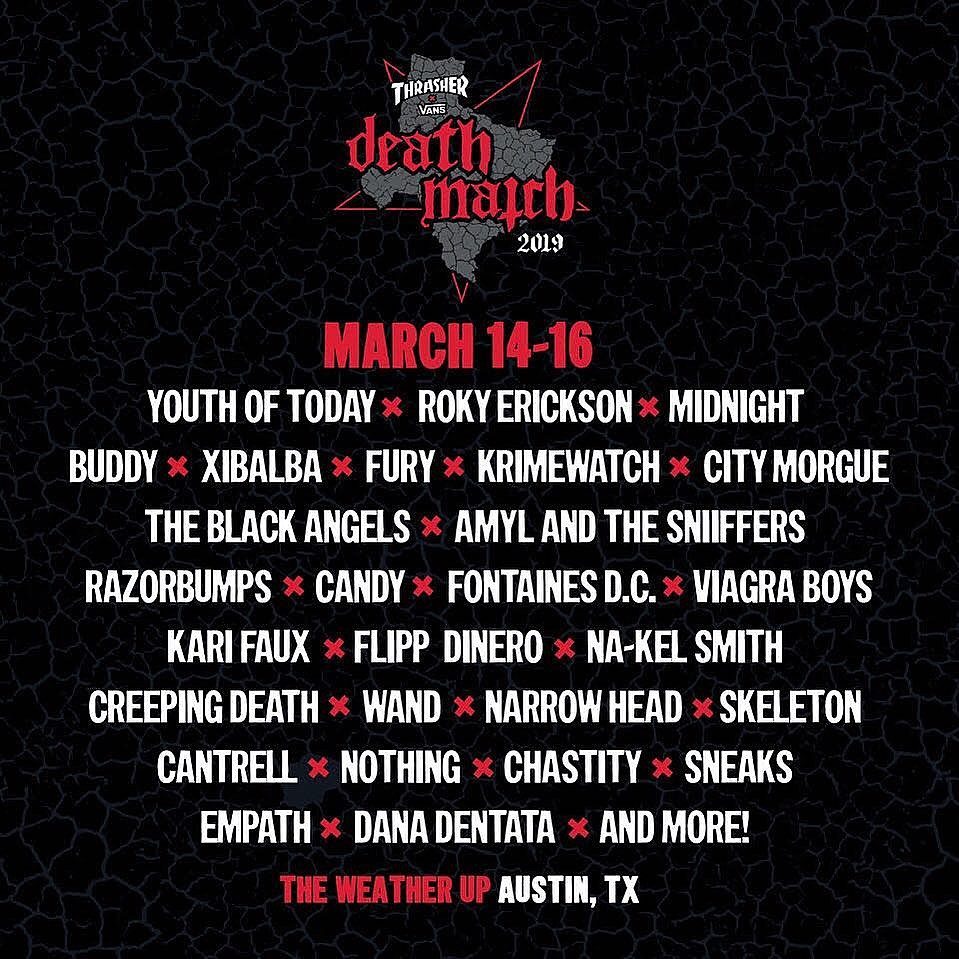 Thrasher Announces Death Match SXSW 2019 Day Parties - mxdwn Music