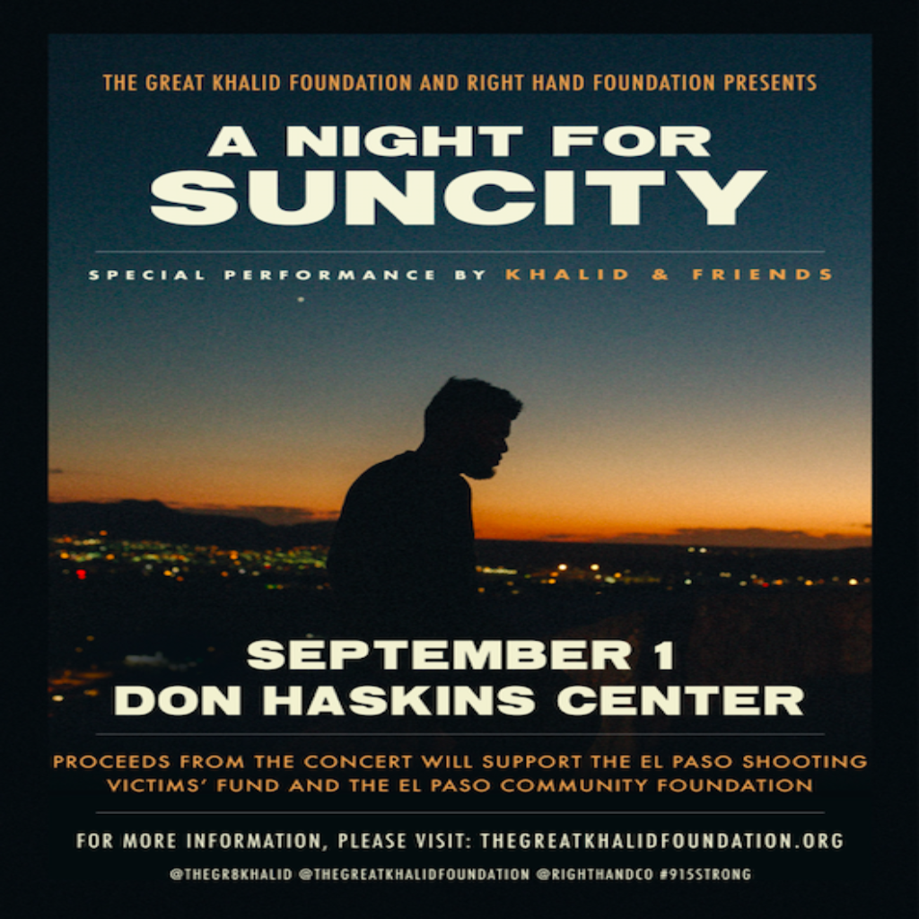 Khalid Announces September 2019 El Paso Benefit Concert In Support Of