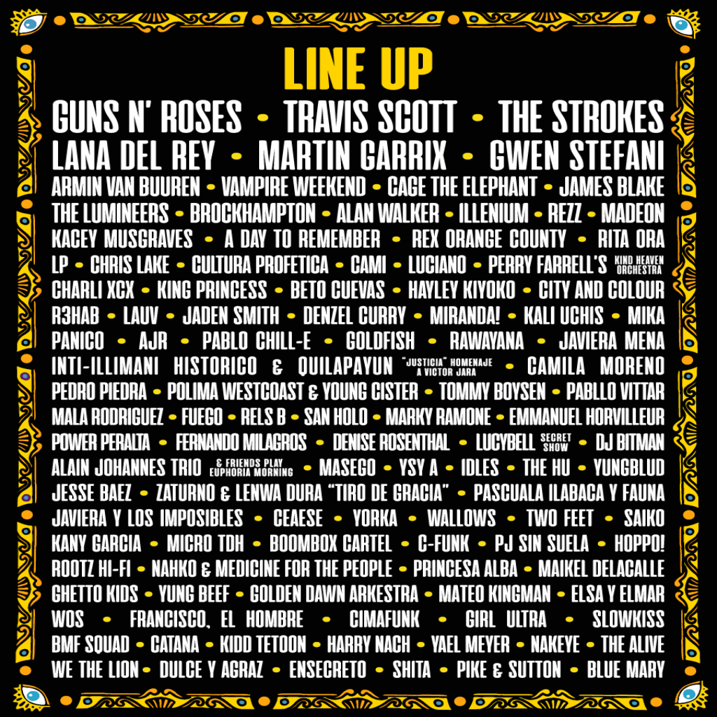 Lollapalooza Chile Announces 2020 Lineup Featuring Travis Scott, Guns N ...