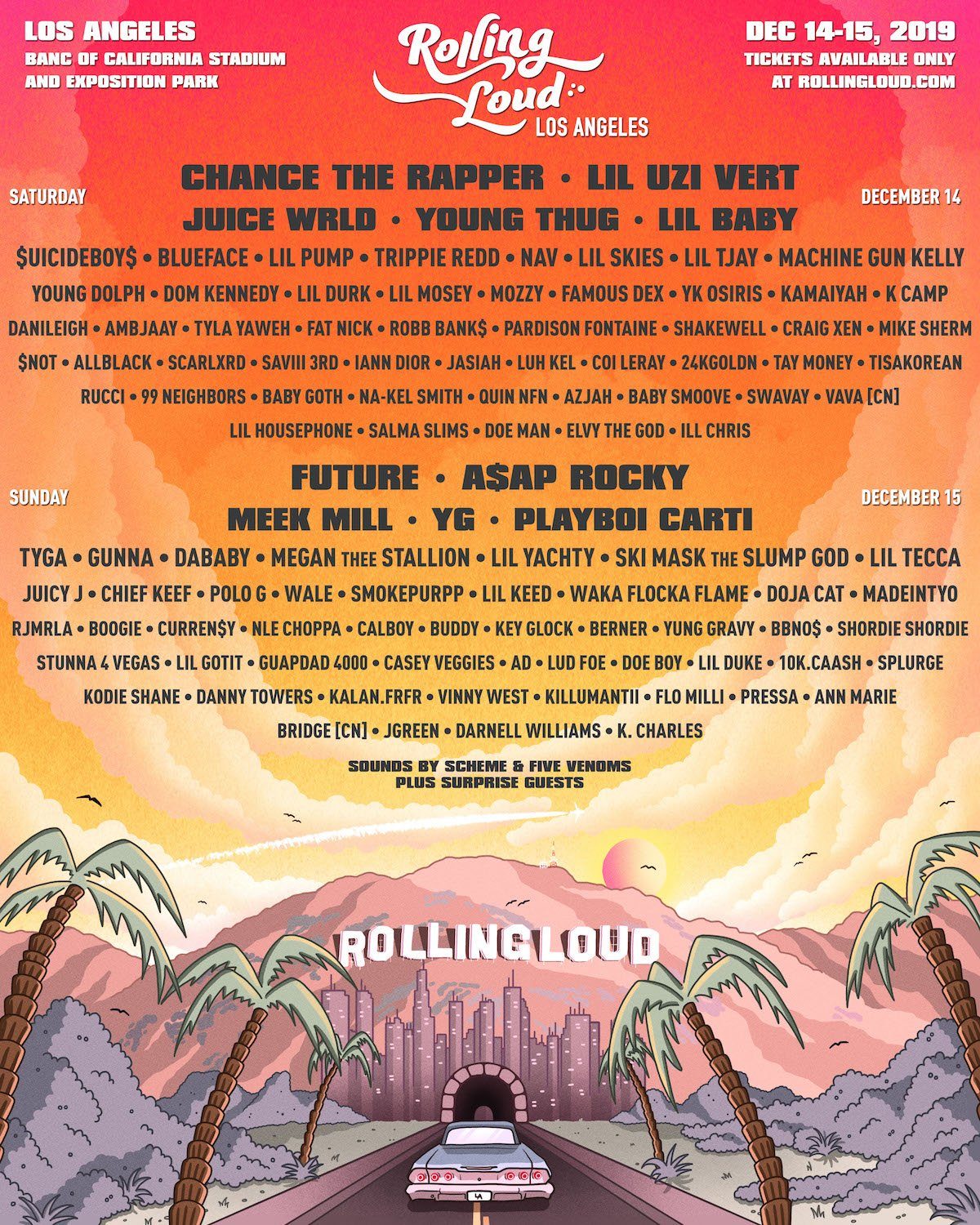 Rolling Loud Los Angeles Announces 2019 Lineup Featuring Future, AAP