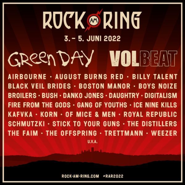 Rock am Ring and Rock im Park Announce 2022 Lineup Featuring Green Day ...