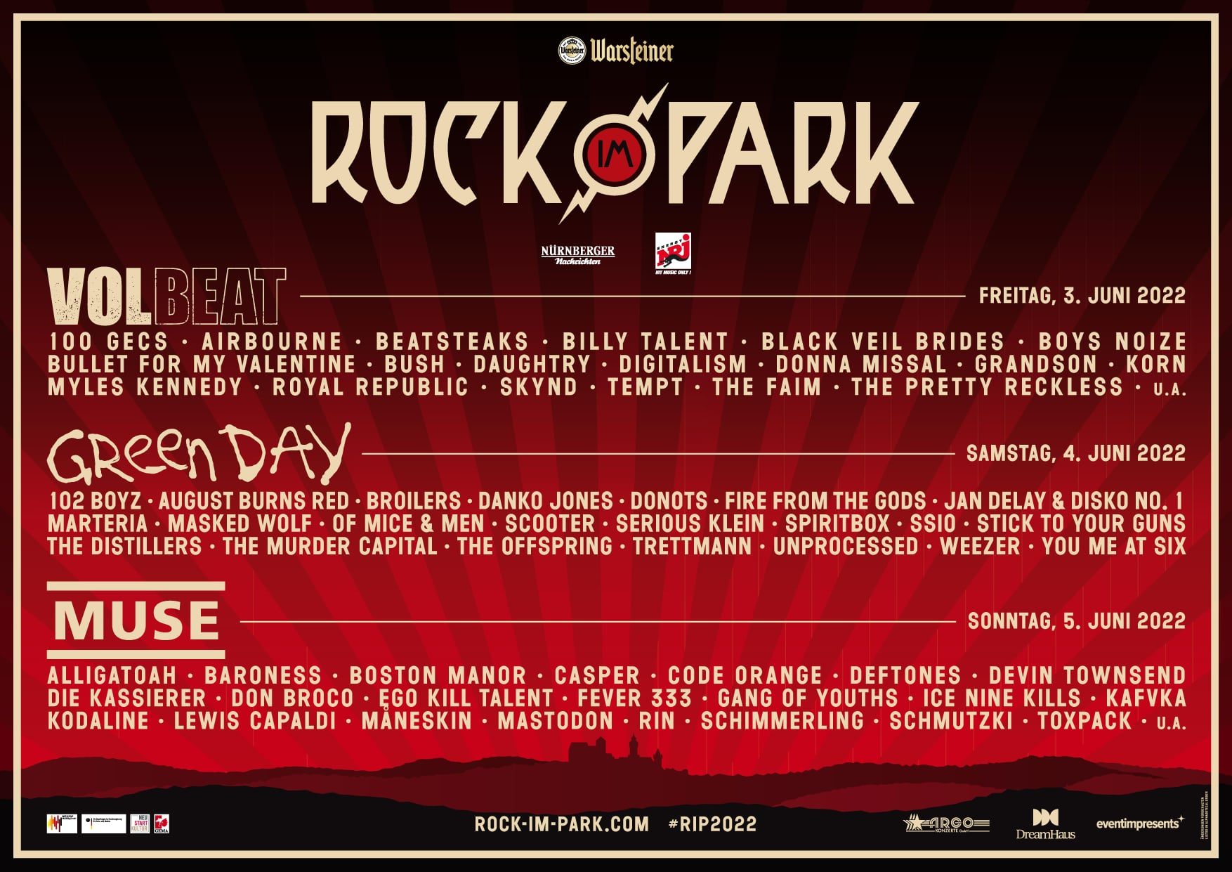Fobie Uitstekend De volgende Rock am Ring and Rock im Park Announce 2022 Lineup Featuring Green Day, The  Distillers and Korn - mxdwn Music