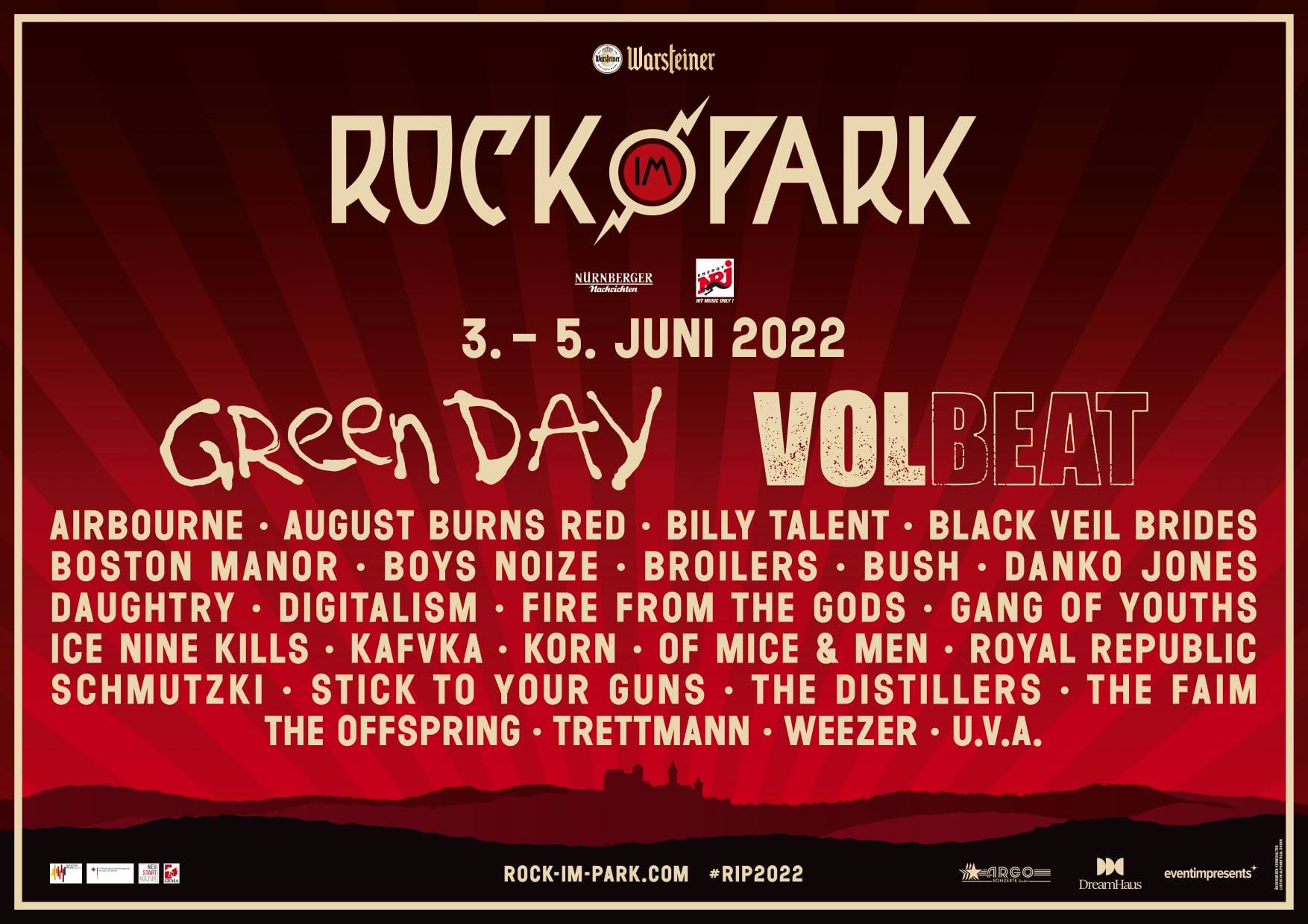 Fobie Uitstekend De volgende Rock am Ring and Rock im Park Announce 2022 Lineup Featuring Green Day, The  Distillers and Korn - mxdwn Music