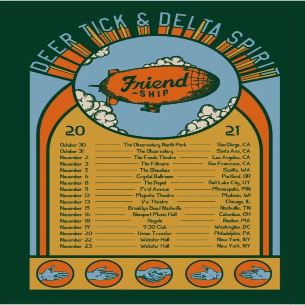 Deer Tick and Delta Spirit Announce Fall 2021 CoHeadlining Tour