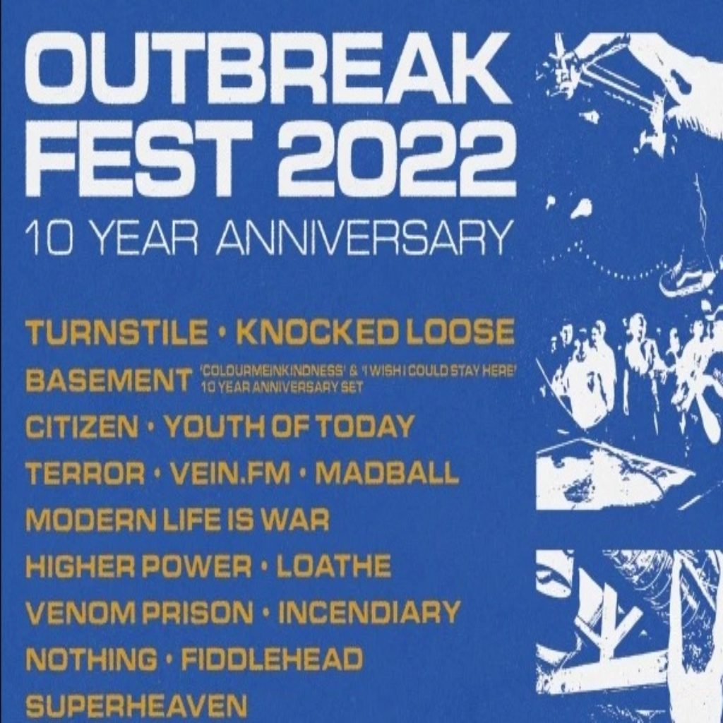 Outbreak Fest Announces 2022 Lineup Featuring Turnstile, Youth of Today