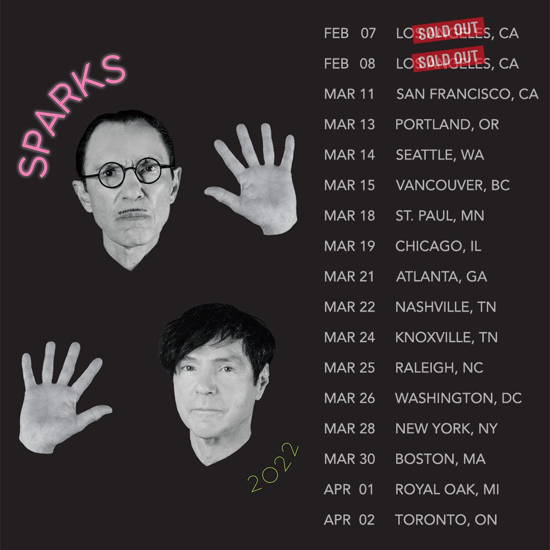 sparks world tour dates