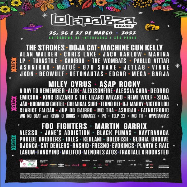 Lollapalooza Brazil Announces 2022 Lineup Featuring Foo Fighters, Jane's  Addiction, IDLES, Doja Cat and More - mxdwn Music