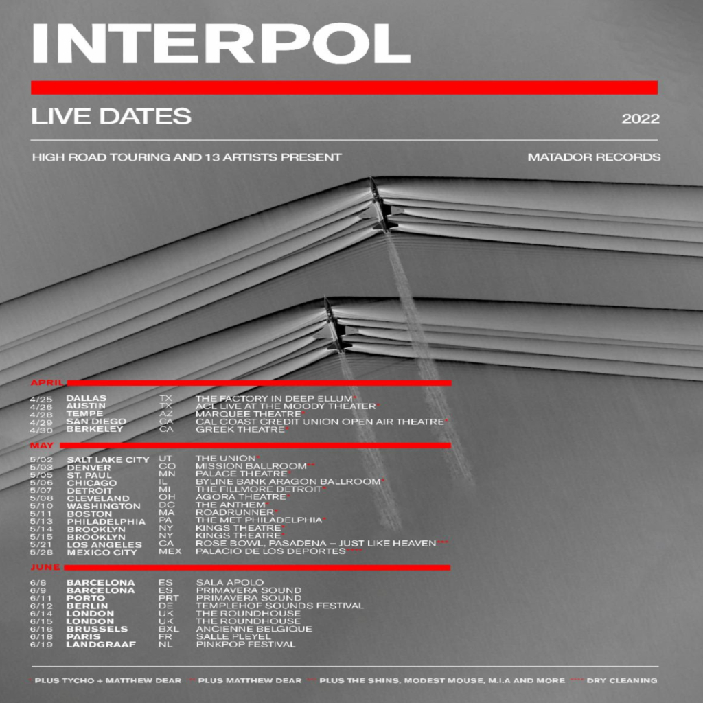 interpol tour deutschland 2022