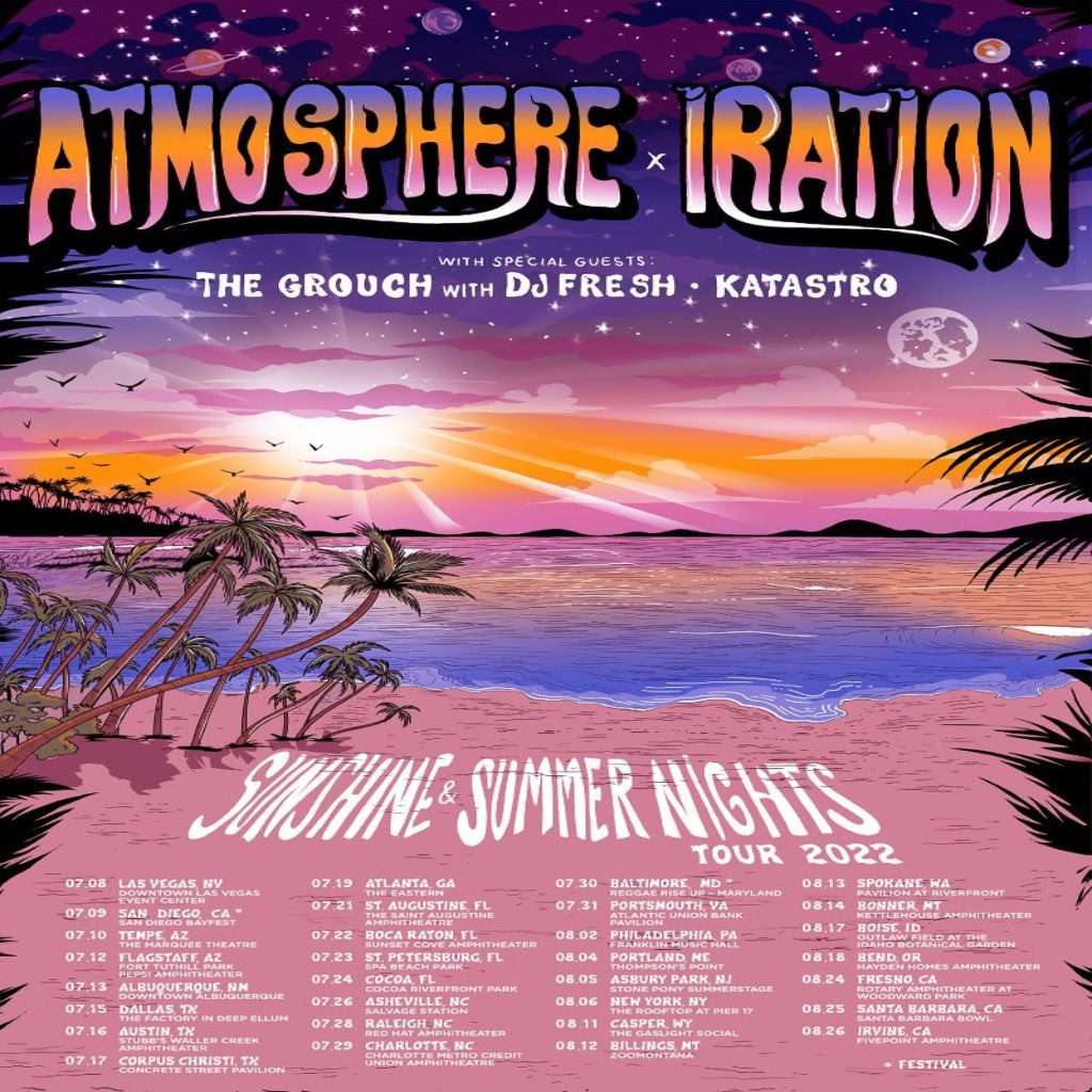 Atmosphere & Iration Announce CoHeadlining Summer 2022 Tour Dates