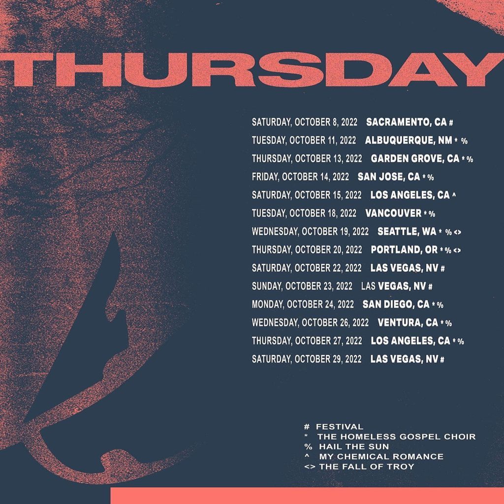 thursday anthony green tour