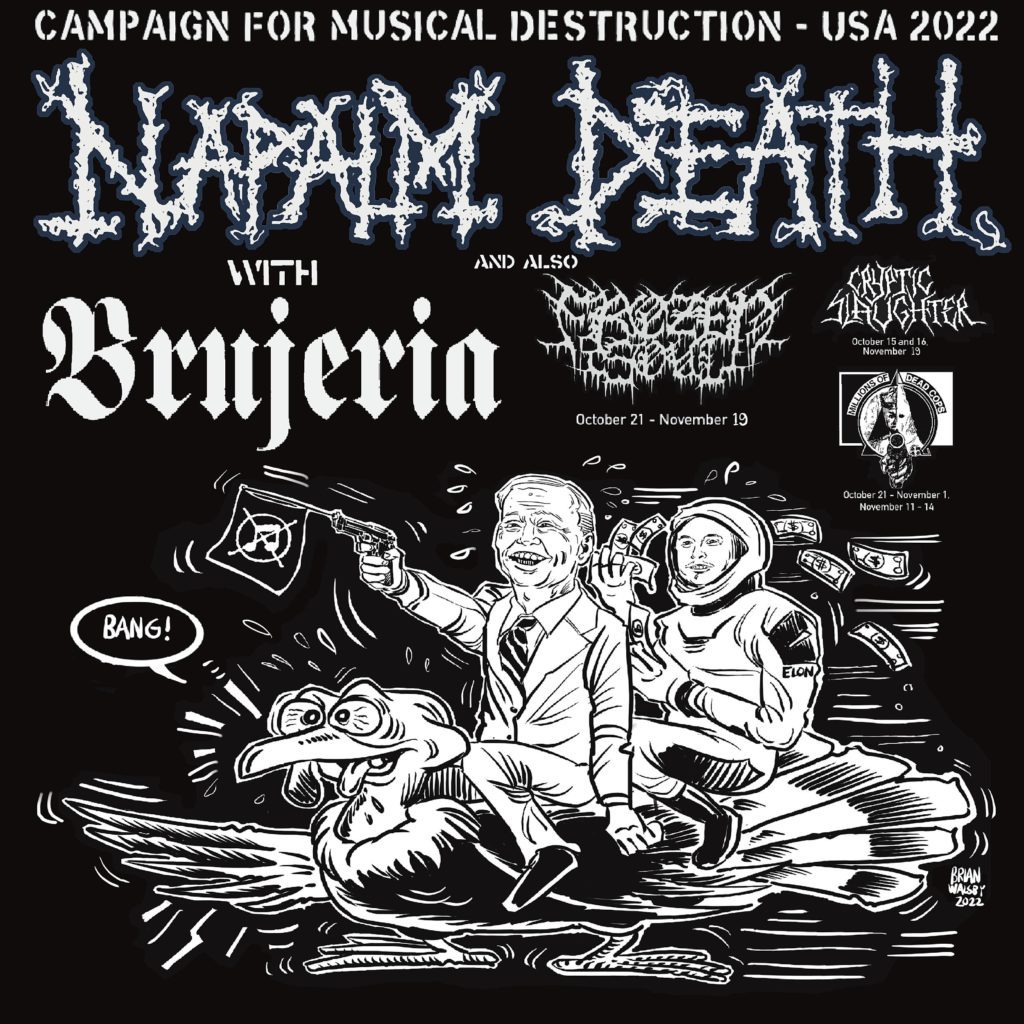 Napalm Death Announces Fall/Winter 2022-2023 US Tour Dates Featuring ...