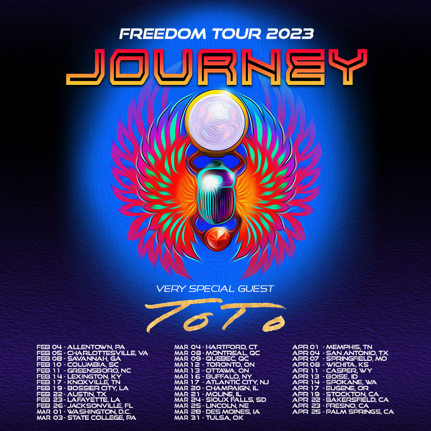 Journey Announces Spring 2023 50th Anniversary Freedom Tour Dates