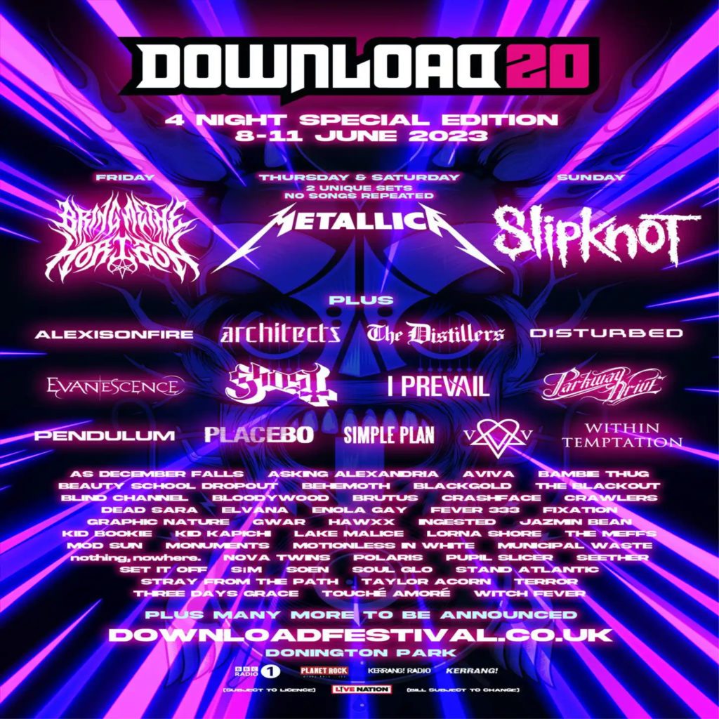 Download Festival Announces 2023 Lineup Featuring Ghost, Slipknot