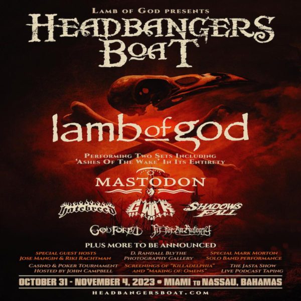 Lamb of God Announces FirstEver 2023 Headbangers Boat Cruise Lineup