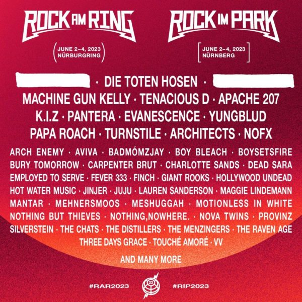 chaos elleboog aanvaardbaar Rock Am Ring and Rock Im Park Announces 2023 Lineup Featuring Pantera,  Evanescence, Tenacious D and More - mxdwn Music