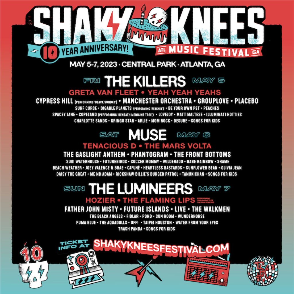 Shaky Knees Music Festival Announces 2023 Lineup Featuring the Killers
