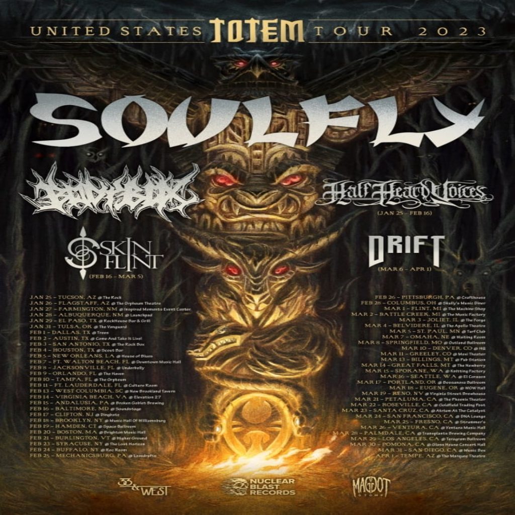 Soulfly Announces Massive Early 2023 US Tour Dates mxdwn Music