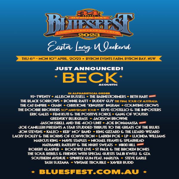 Bluesfest 2023 Byron Bay