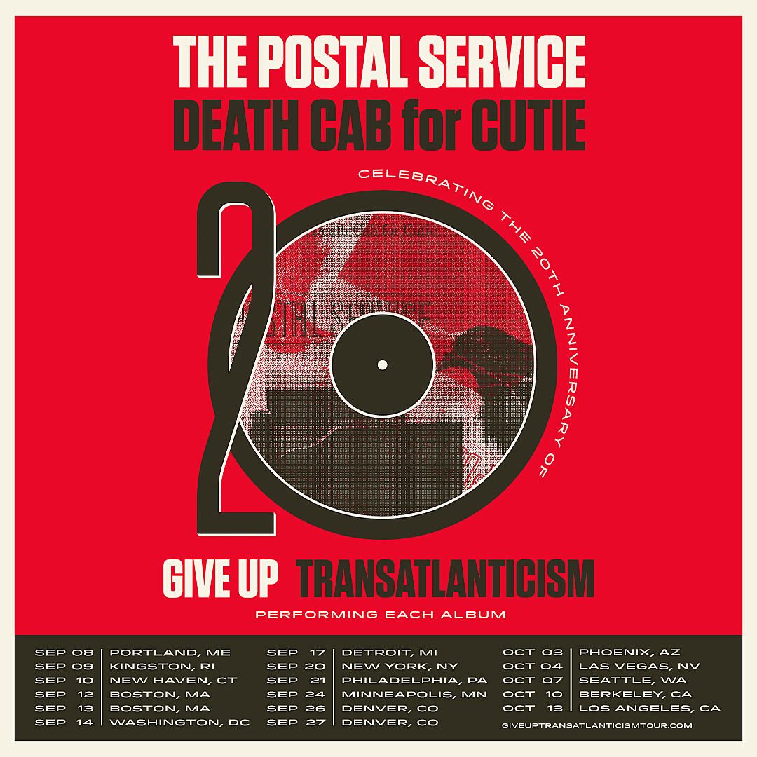 death cab for cutie postal service tour merch