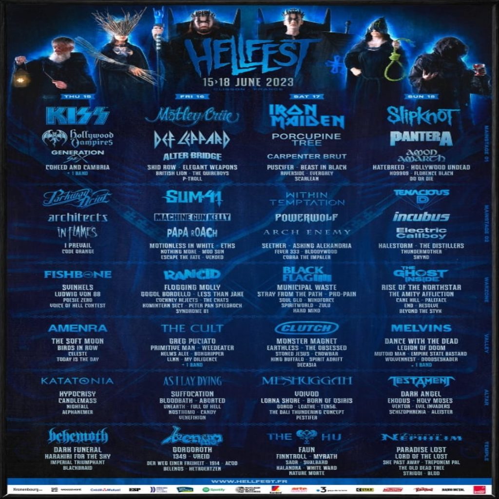 France Hellfest Announces 2023 Lineup Featuring KISS, Iron Maiden ...