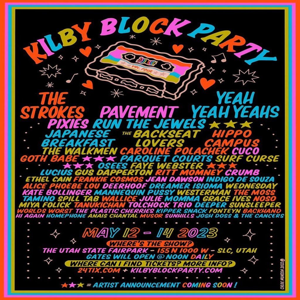 Kilby Block Party Announces 2023 Lineup Featuring The Strokes, Yeah