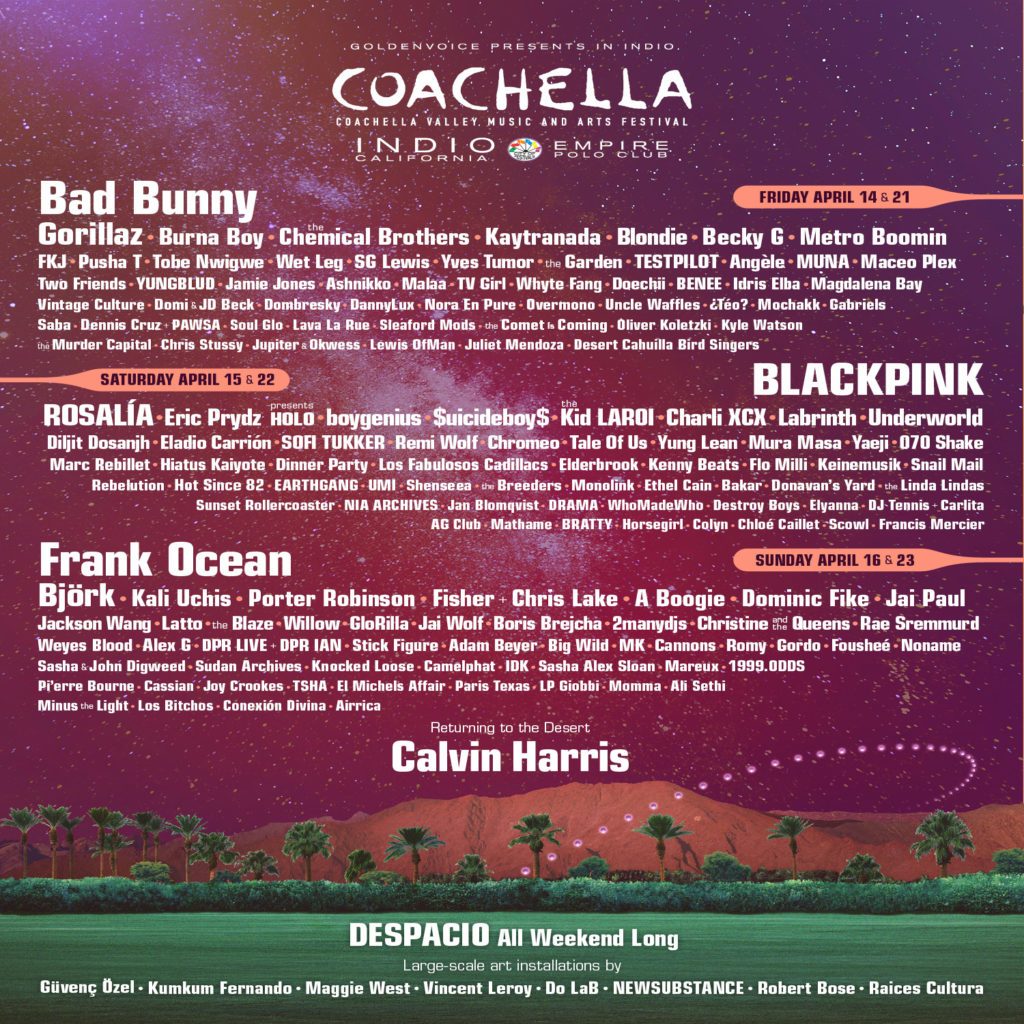 Coachella announces 2023 lineup featuring Gorillaz, Bjork and Frank ...