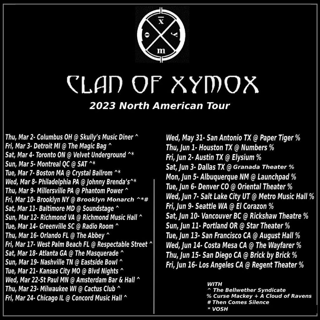 Clan of Xymox Announce 2023 North American Tour mxdwn Music
