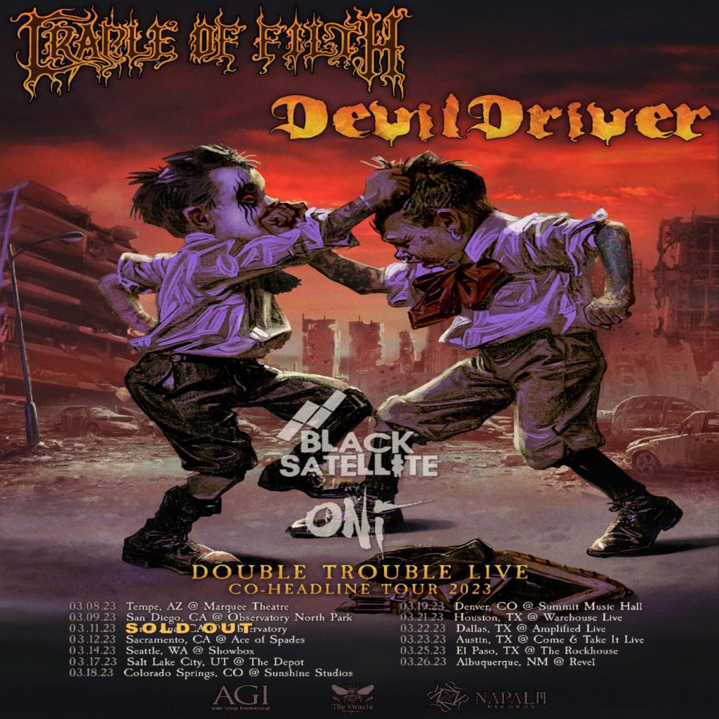 Cradle of Filth And Devildriver Announce 2023 Tour Dates mxdwn Music
