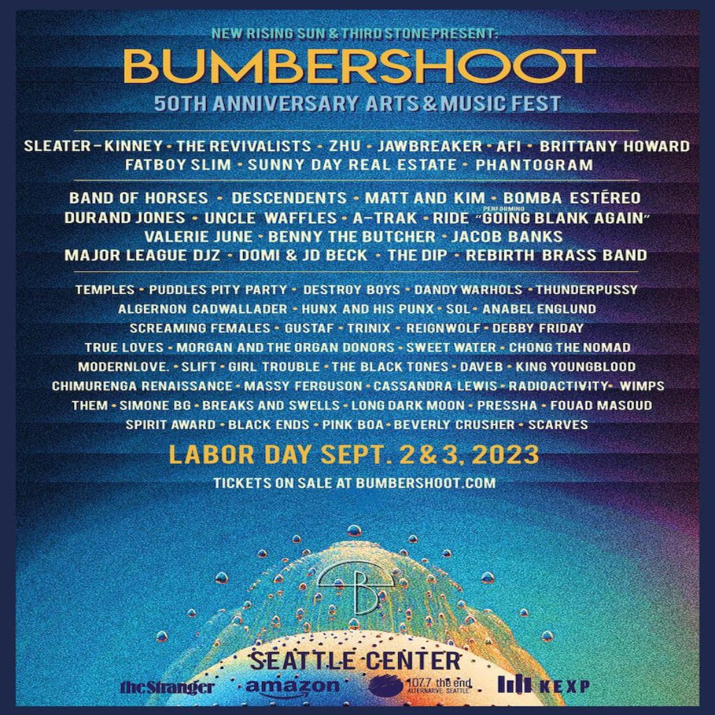 Bumbershoot Announces 2023 Lineup Featuring Sleater-Kinney, Screaming ...