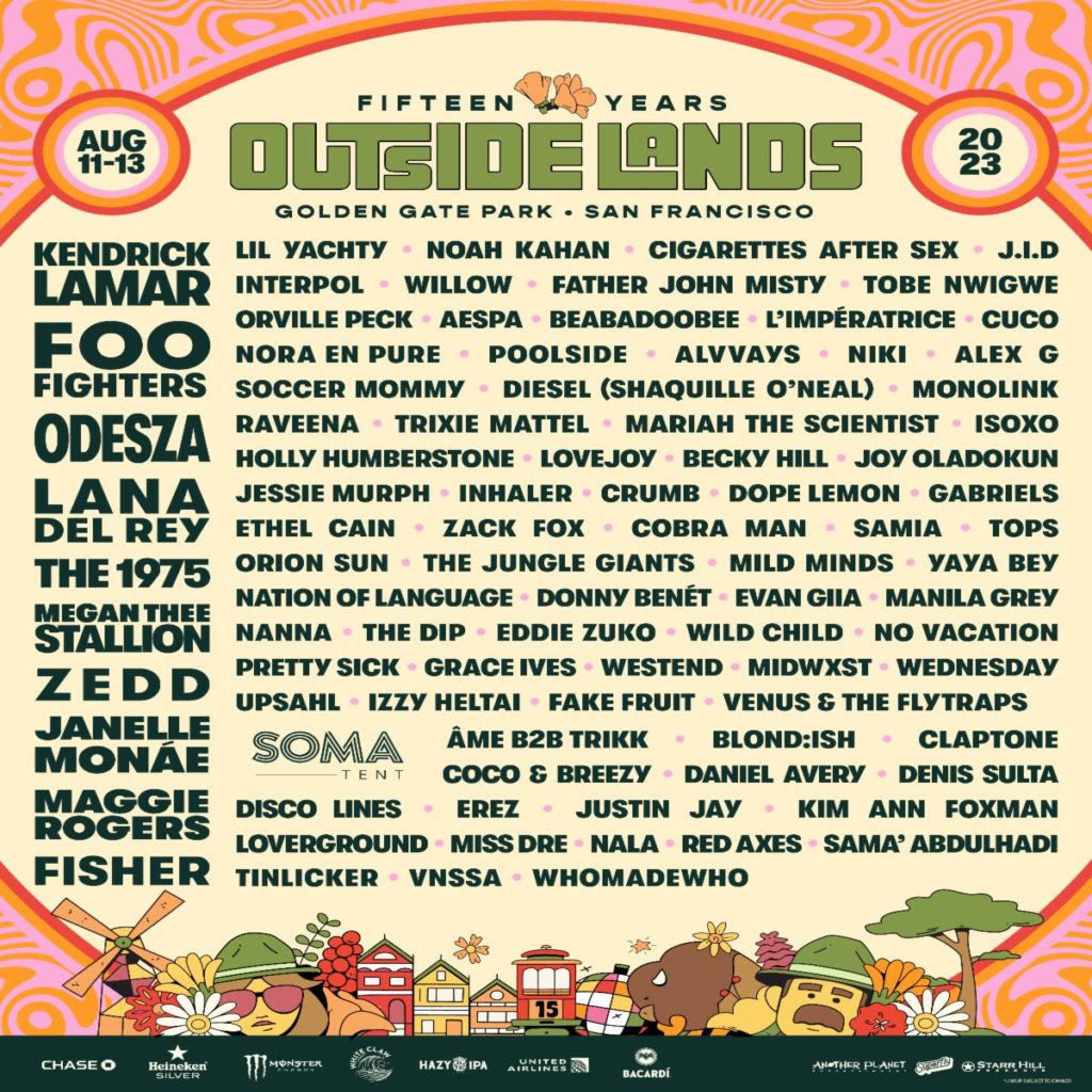 Outside Lands Announces 2023 Lineup Featuring Foo Fighters, Kendrick