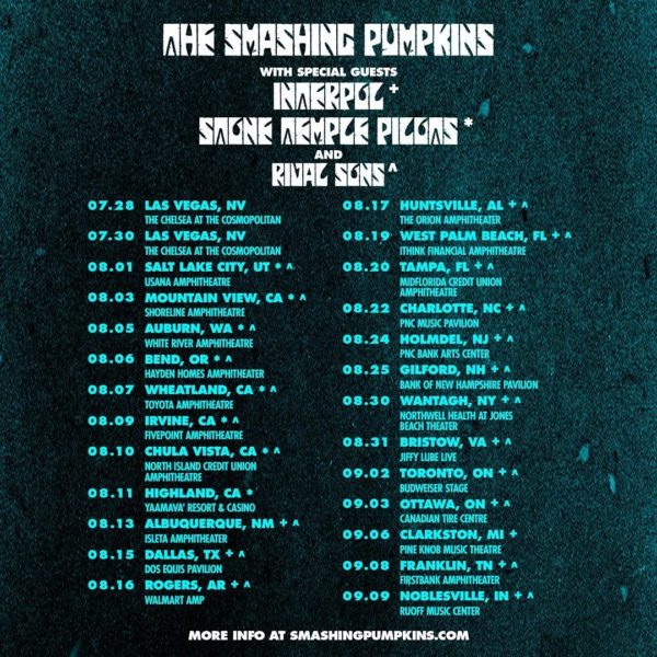 The Smashing Pumpkins Announce 2023 Tour with Interpol, Stone Temple  Pilots, Rival Sons - The Rock Revival