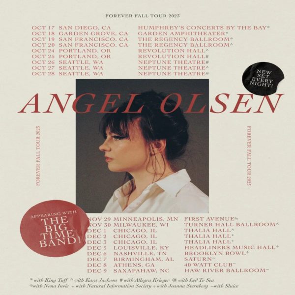 Angel Olsen Announces Fall 2023 Tour Dates and Shares New Song “Forever