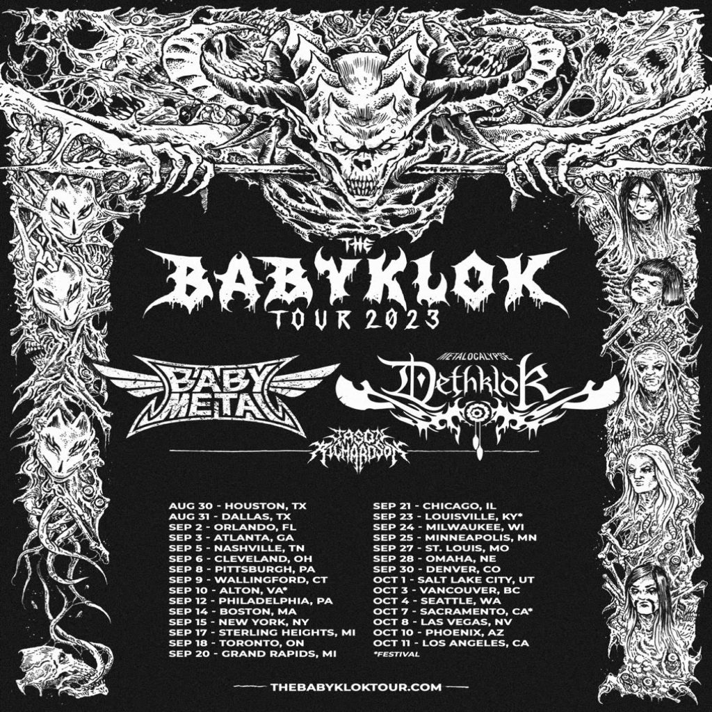 Babymetal and Dethklok Announces Summer/Fall 2023 Coheadlining Tour