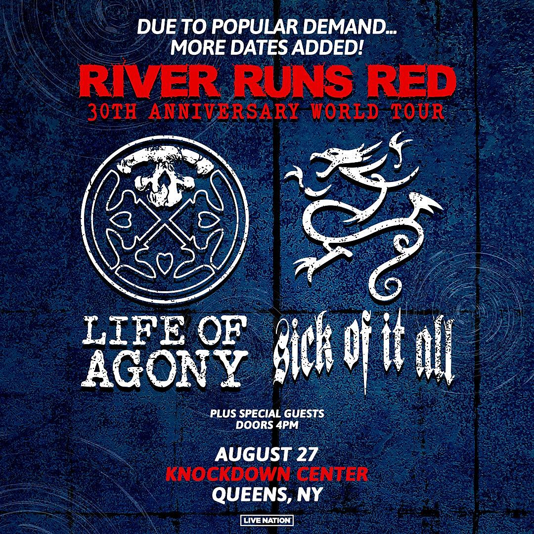 Life of Agony Playing Album River Runs Red in Full with Sick Of It All