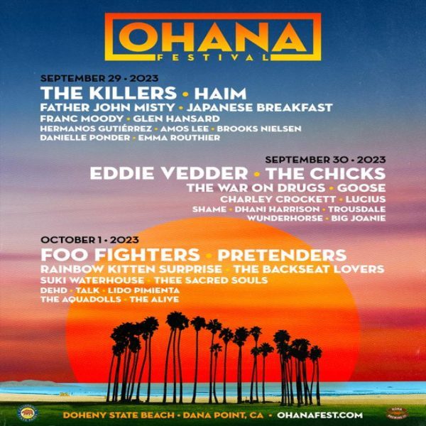 Ohana Festival Announces 2023 Lineup Featuring Haim, The Foo Fighters