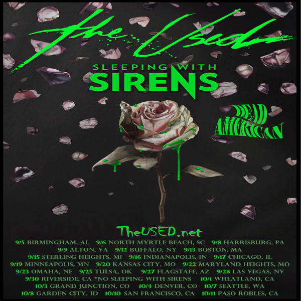 The Used Announce Fall 2023 North American Tour mxdwn Music