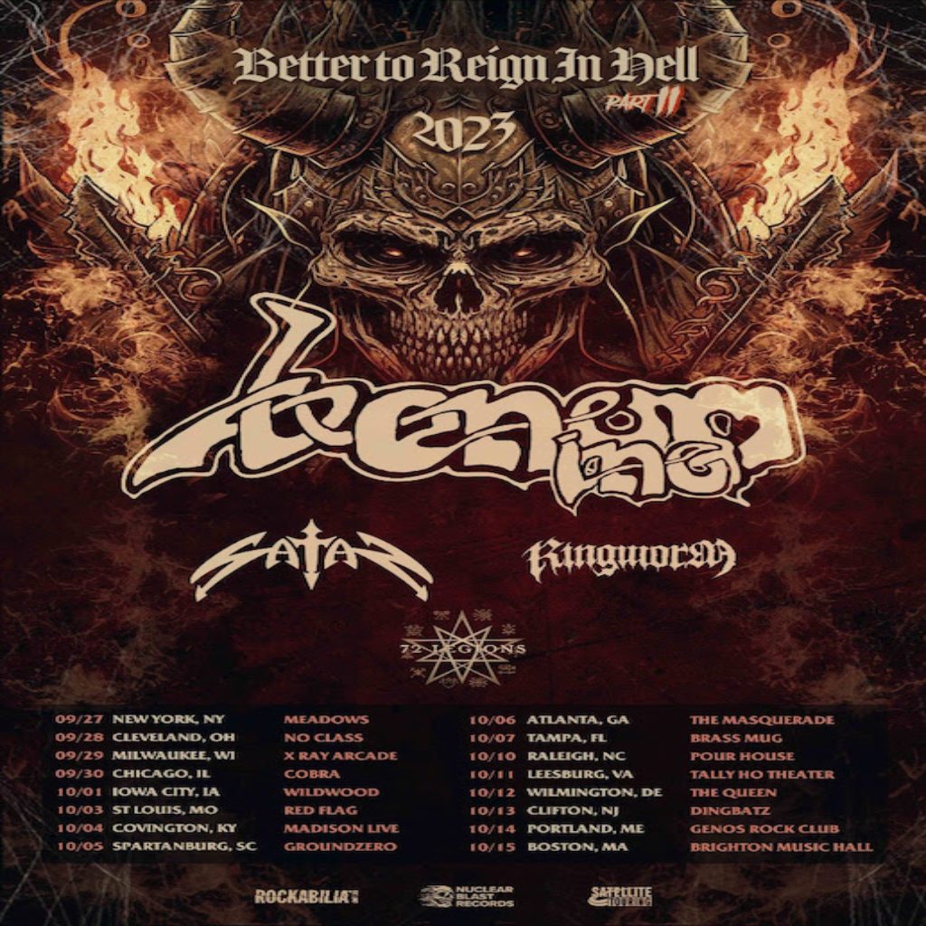 Venom Inc. Announces Fall 2023 Better To Reign In Hell Tour Dates Part ...