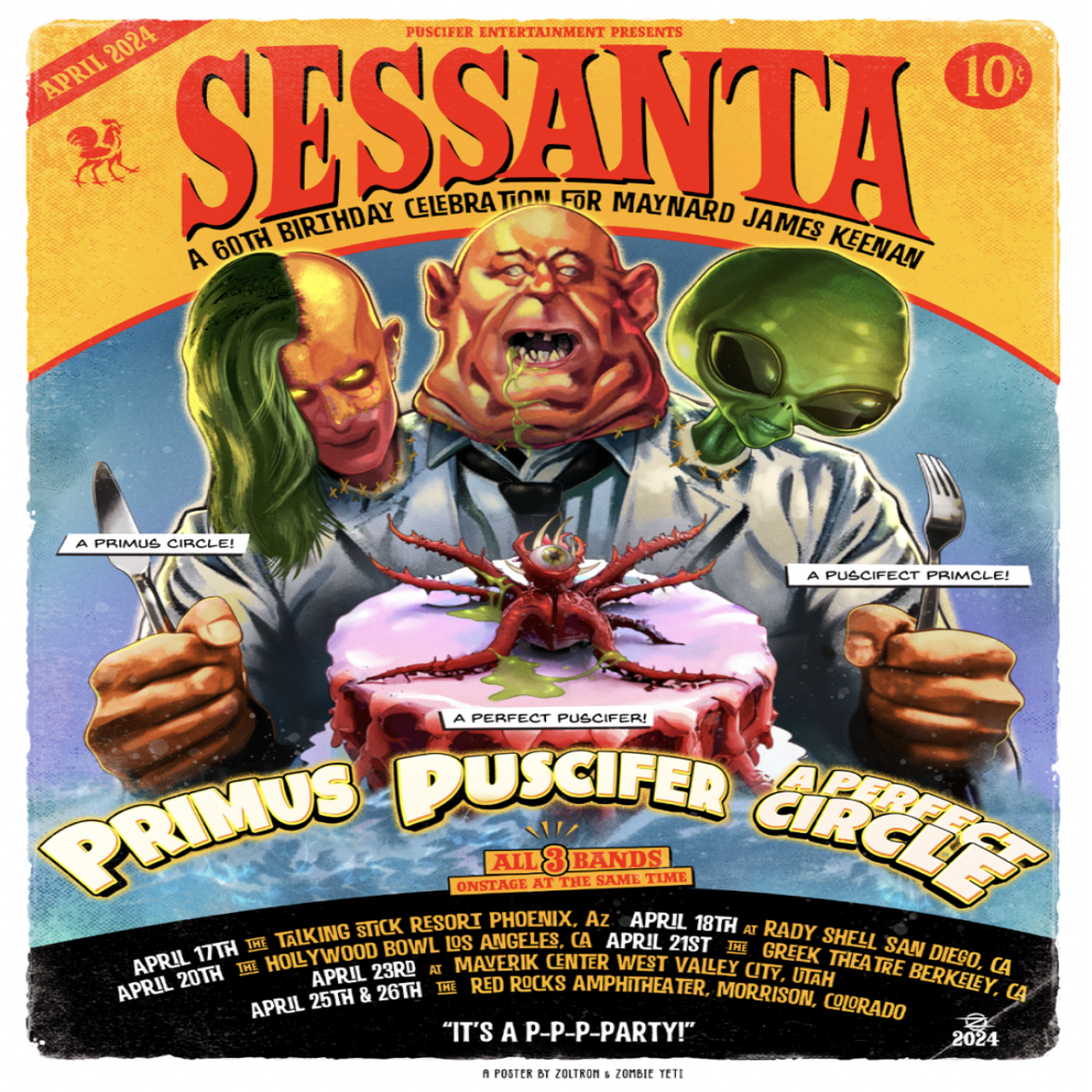 Puscifer, A Perfect Circle & Primus Announce Spring 2024 Sessanta U.S