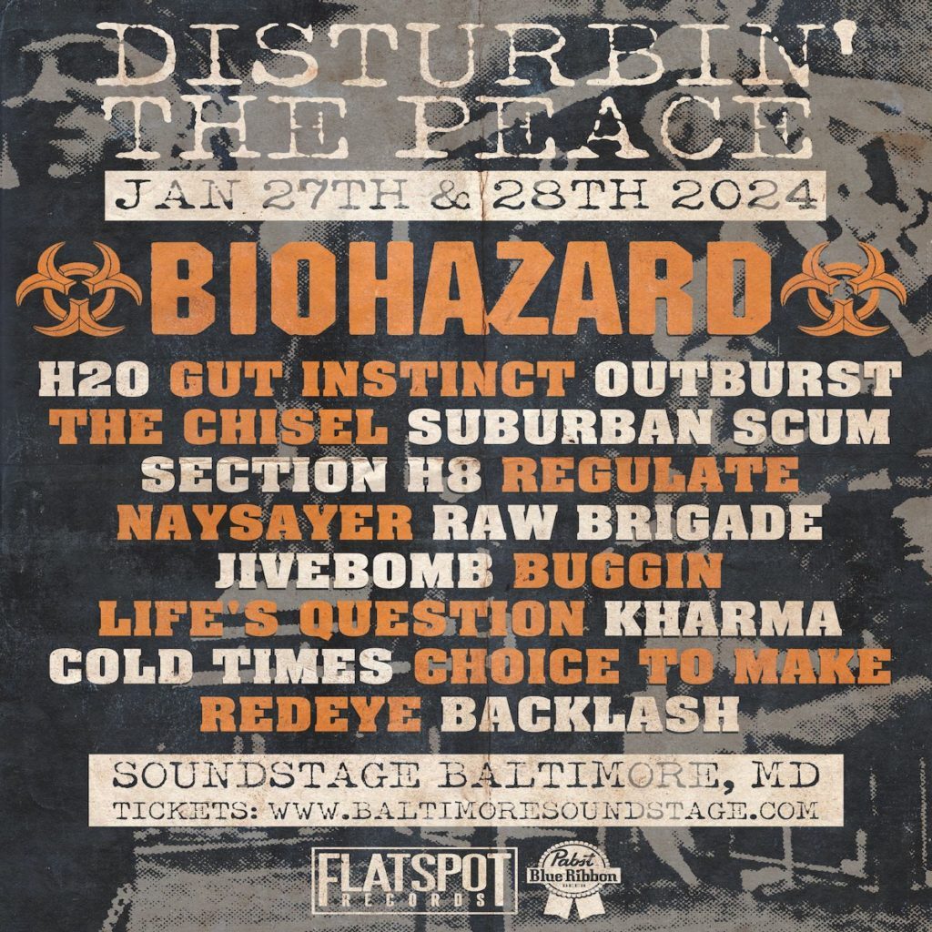 Disturbin The Peace Announces 2024 Lineup Featuring Biohazard Gut   Disturbin The Peace 2024 1024x1024 